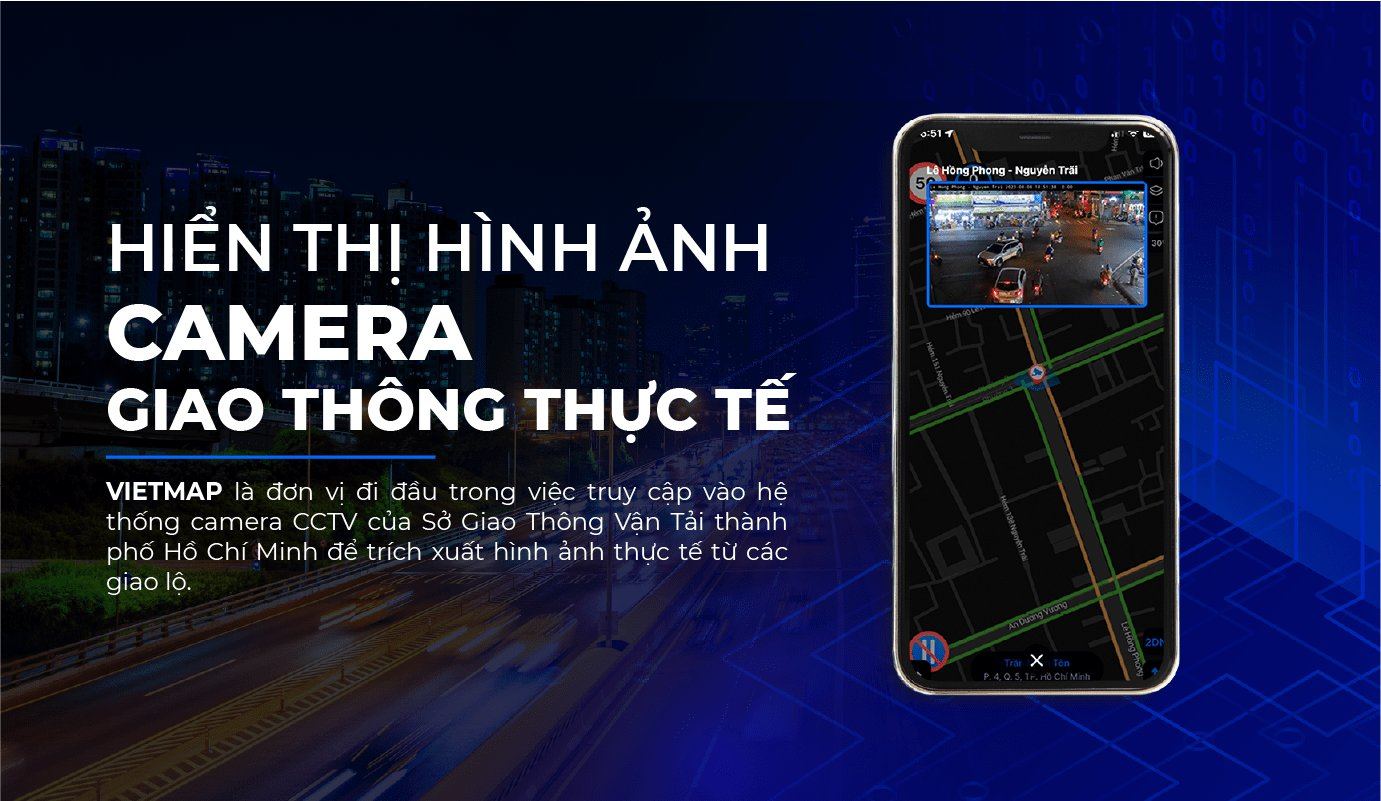 vietmap live hiển thị camera cctv giao thông thực tế