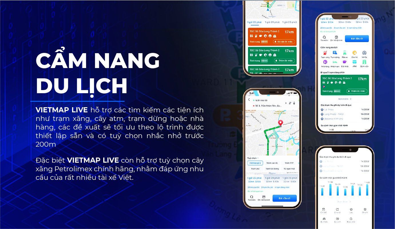 vietmap live cẩm nang du lịch trạm xăng atm nhà hàng