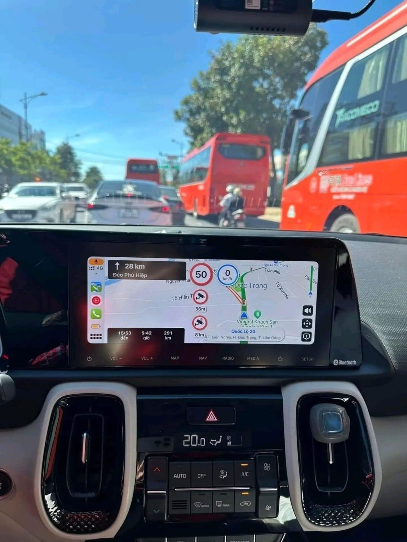 vietmap live carplay kia đường dài lâm đồng